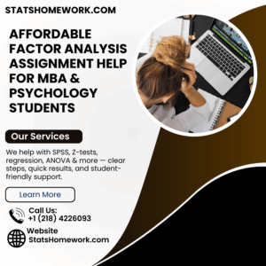 Affordable Factor Analysis Assignment Help for MBA & Psychology Students