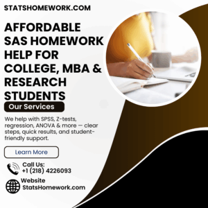 Affordable SAS Homework Help for College, MBA & Research Students