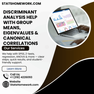 Discriminant Analysis Help With Group Means, Eigenvalues & Canonical Correlations