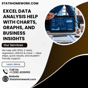 Excel Data Analysis Help With Charts, Graphs, and Business Insights
