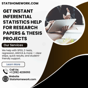 Get Instant Inferential Statistics Help for Research Papers & Thesis Projects