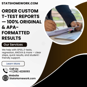 Order Custom T-Test Reports — 100% Original & APA-Formatted Results